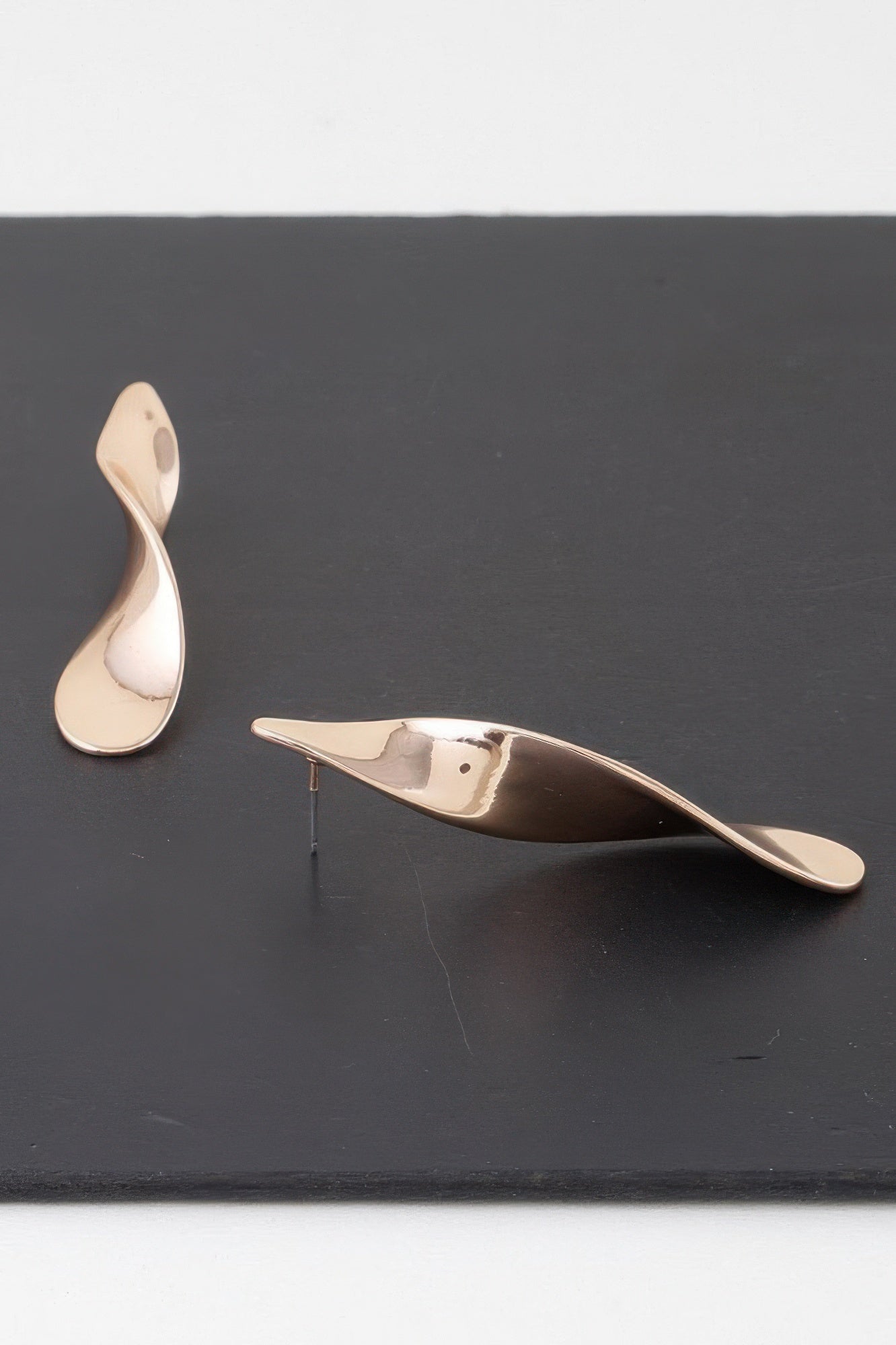 Shiny Modern Twist Drop Earrings - Tigbul's Variety Fashion Shop