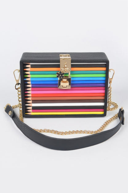 Pencil Case With Key And Lock Clutch - Tigbul's Variety Fashion Shop