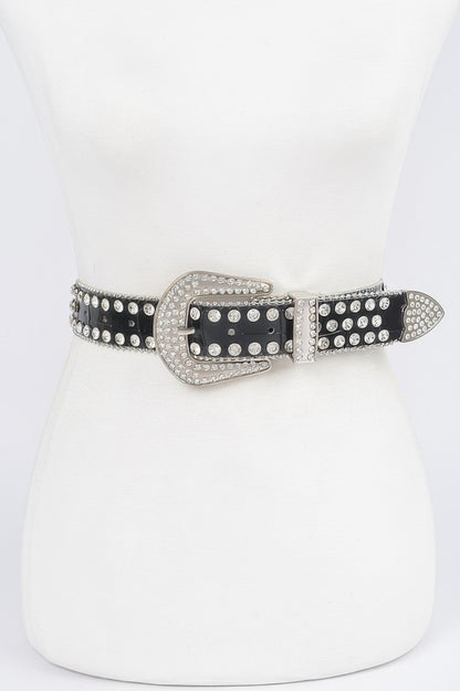 Multi Metal Stone Studded Belt - Tigbul's Variety Fashion Shop