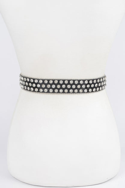Multi Metal Stone Studded Belt - Tigbul's Variety Fashion Shop