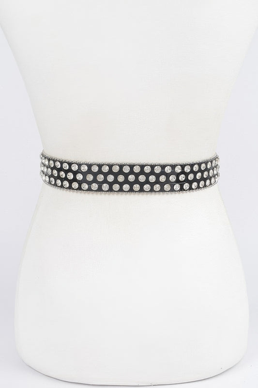 Multi Metal Stone Studded Belt - Tigbul's Variety Fashion Shop