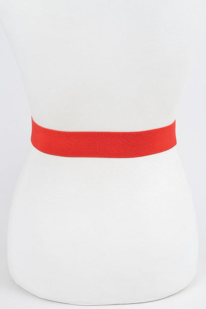 Ribbon Buckle Stretch Belt - Tigbul's Variety Fashion Shop