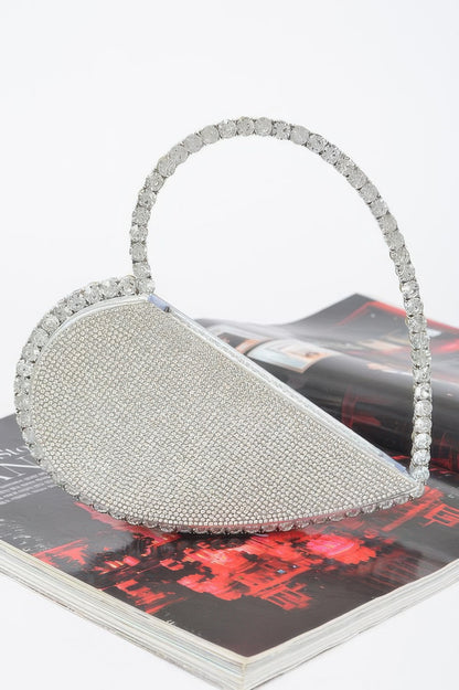 Heart Shape Rhinestone Bag - Tigbul's Variety Fashion Shop