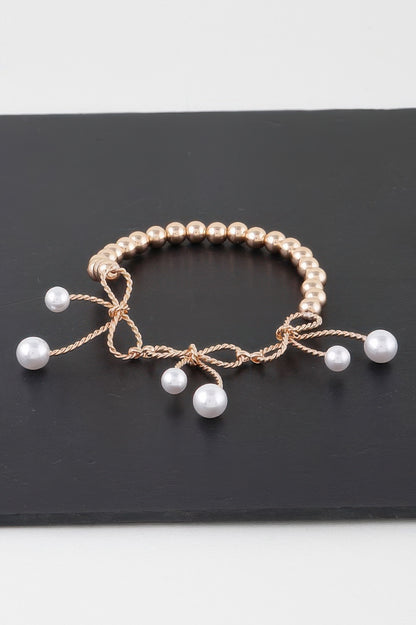 Faux Pearl Bloom Bracelet - Tigbul's Variety Fashion Shop