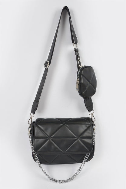 Quilted Crossbody Bag - Tigbul's Variety Fashion Shop