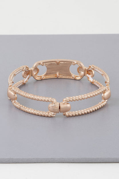 Twisted Plate Cuff Bracelet - Tigbul's Variety Fashion Shop