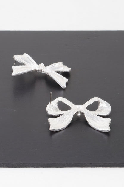 Luxury Pearl Ribbon Earrings - Tigbul's Variety Fashion Shop