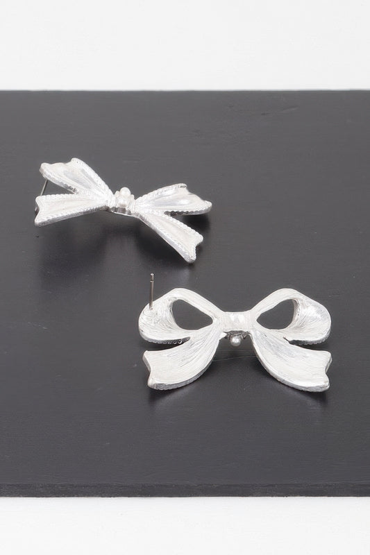 Luxury Pearl Ribbon Earrings - Tigbul's Variety Fashion Shop