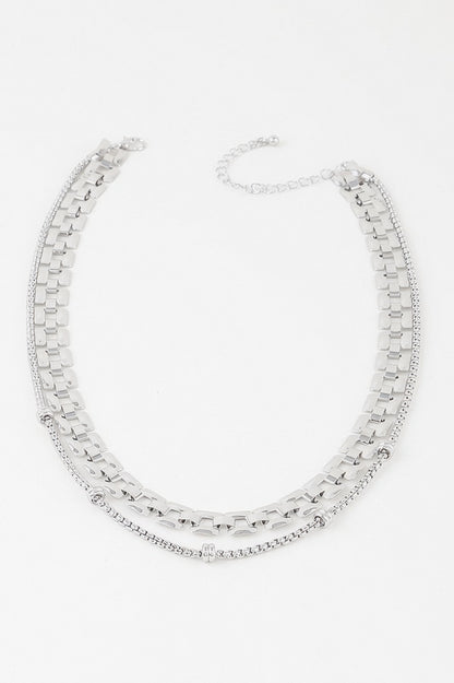 Double Box Chain Necklace - Tigbul's Variety Fashion Shop