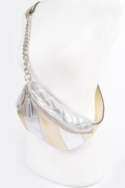 Multi Metallic Color Fanny Pack - Tigbul's Variety Fashion Shop