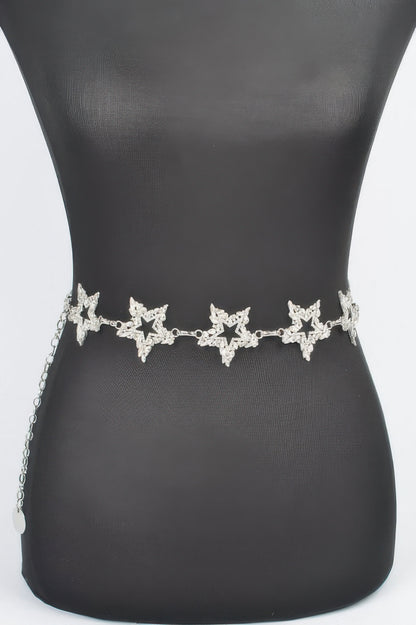 Glass Star Chain Belt - Tigbul's Variety Fashion Shop