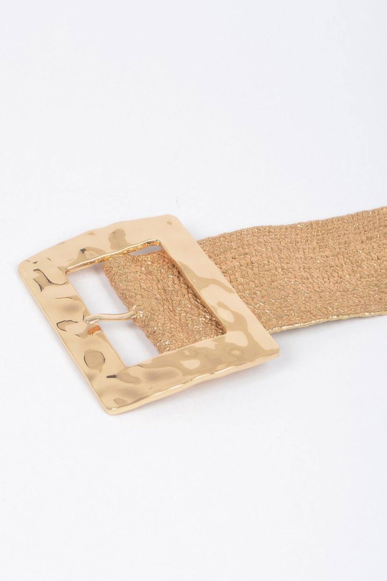Rectangle Metal Buckle Stretch Plussize Straw Belt - Tigbul's Variety Fashion Shop