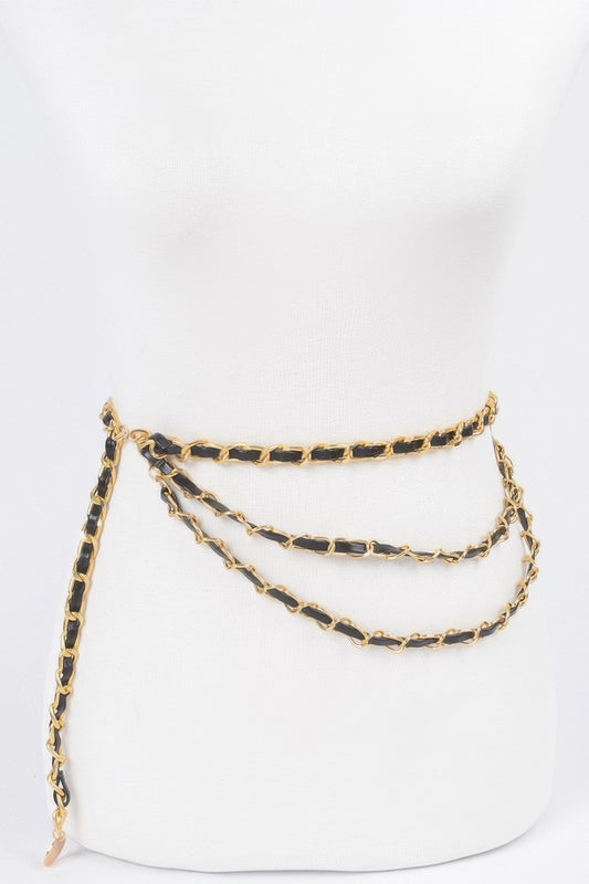 Metal Pu Plus Size Chain Belt - Tigbul's Variety Fashion Shop