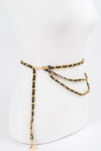 Metal Pu Plus Size Chain Belt - Tigbul's Variety Fashion Shop