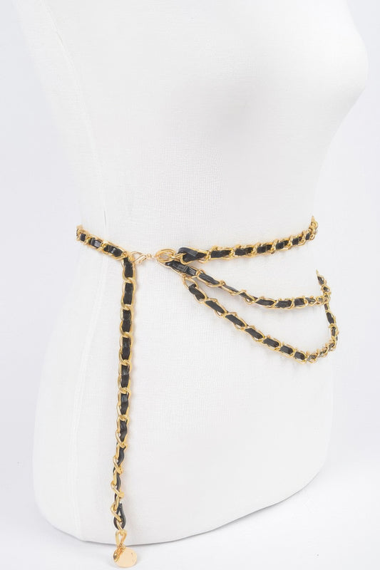 Metal Pu Plus Size Chain Belt - Tigbul's Variety Fashion Shop