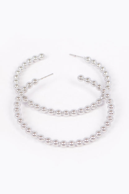 Metal Hoop Earring - Tigbul's Variety Fashion Shop