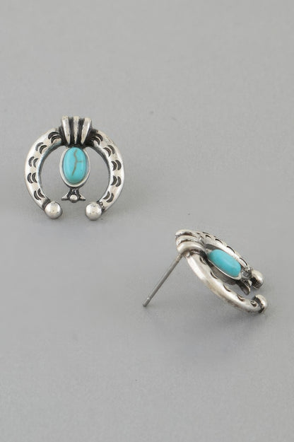 Antique Horseshoe Stud Earrings - Tigbul's Variety Fashion Shop