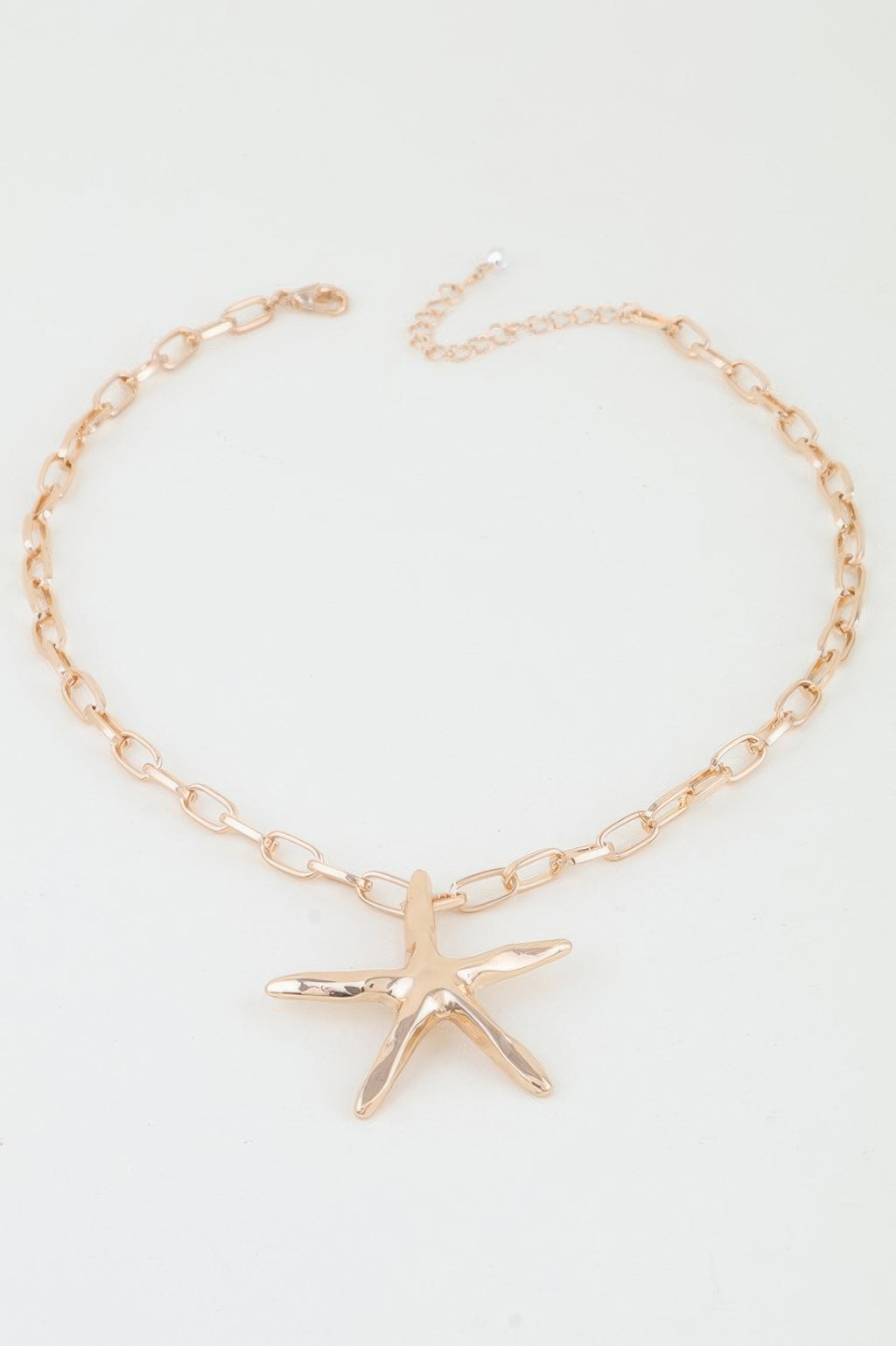 Shiny Starfish Link Chain Necklace - Tigbul's Variety Fashion Shop