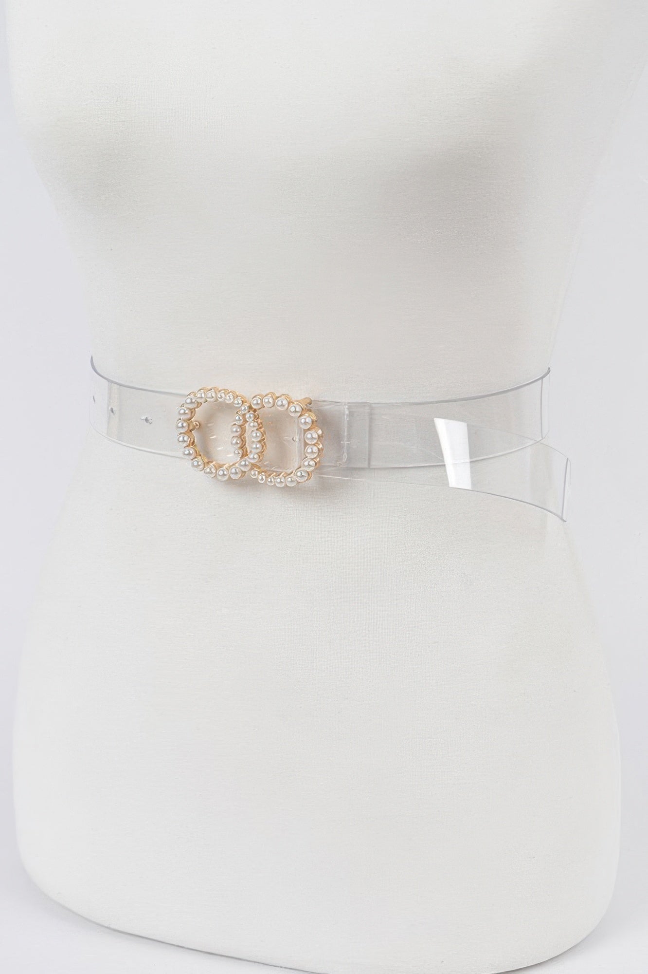 Pearl Buckle Transparent Belt - Tigbul's Variety Fashion Shop