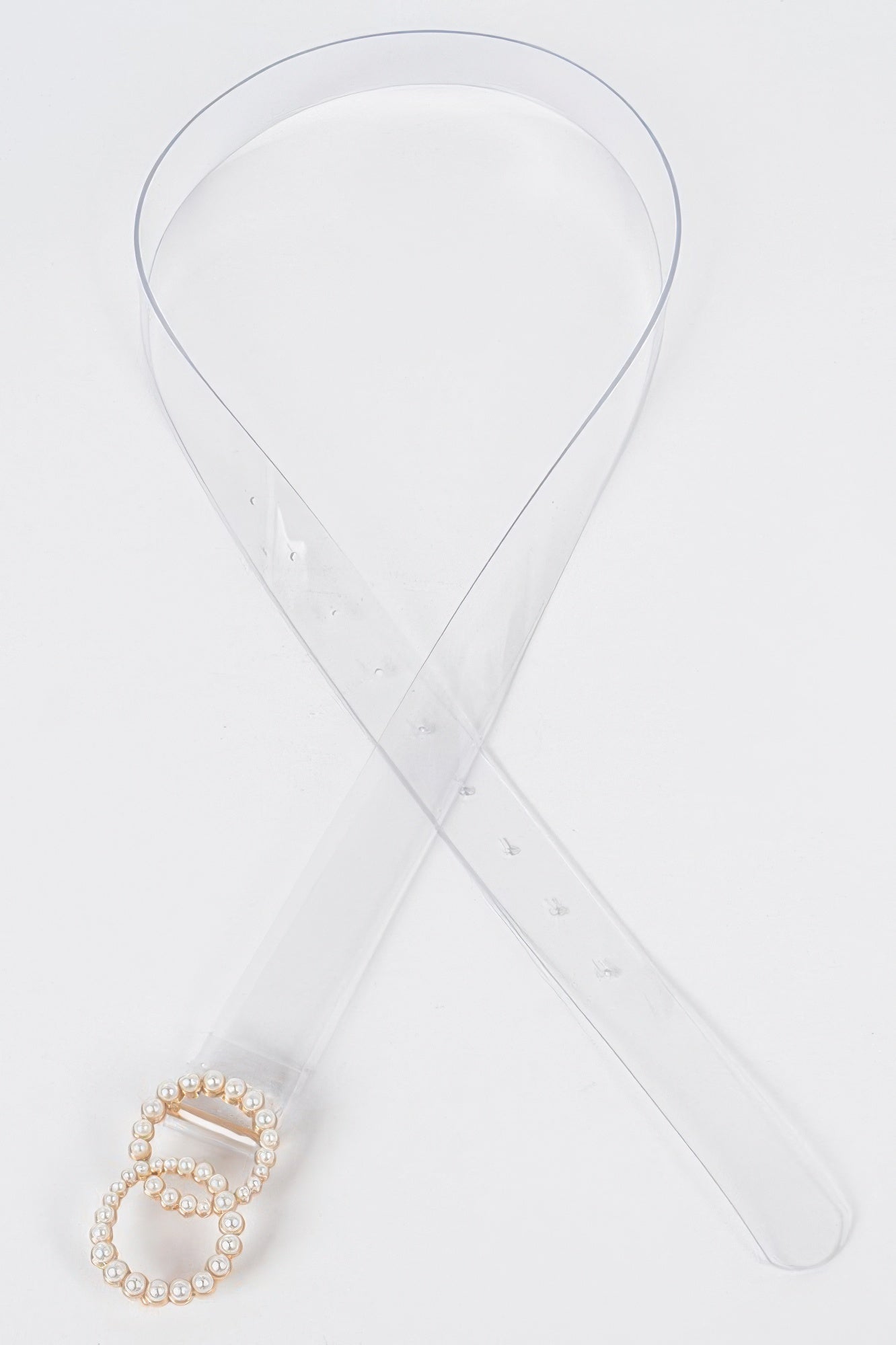 Pearl Buckle Transparent Belt - Tigbul's Variety Fashion Shop