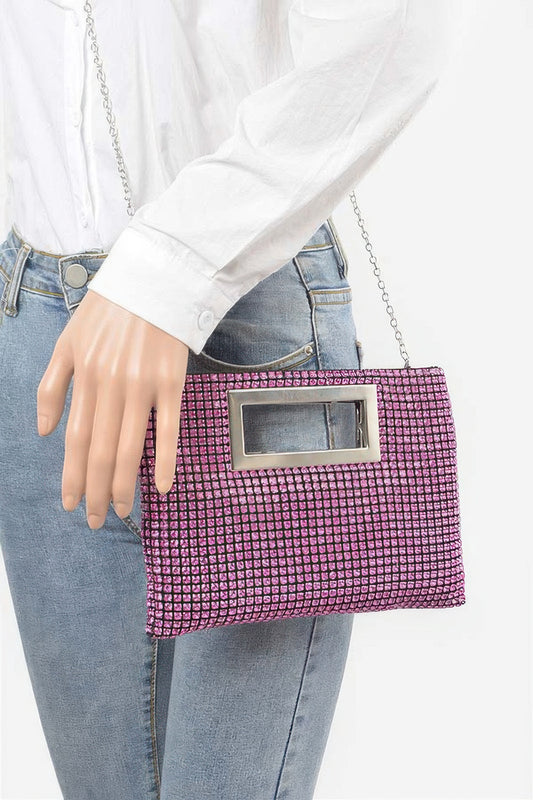 Rhinestone Flat Bag - Tigbul's Variety Fashion Shop