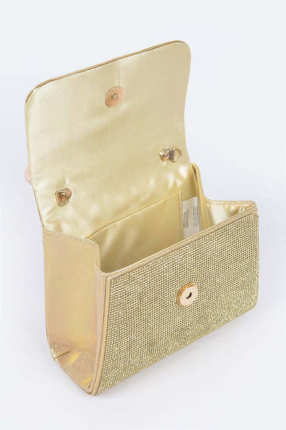 Mirror Metallic Top Handle Bag - Tigbul's Variety Fashion Shop