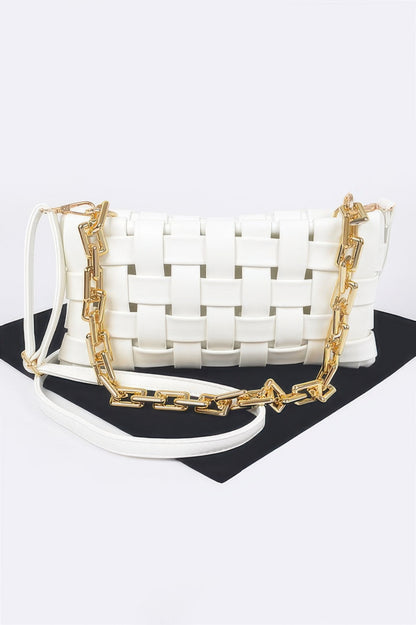 Braided Chain Crossbody Bag - Tigbul's Variety Fashion Shop