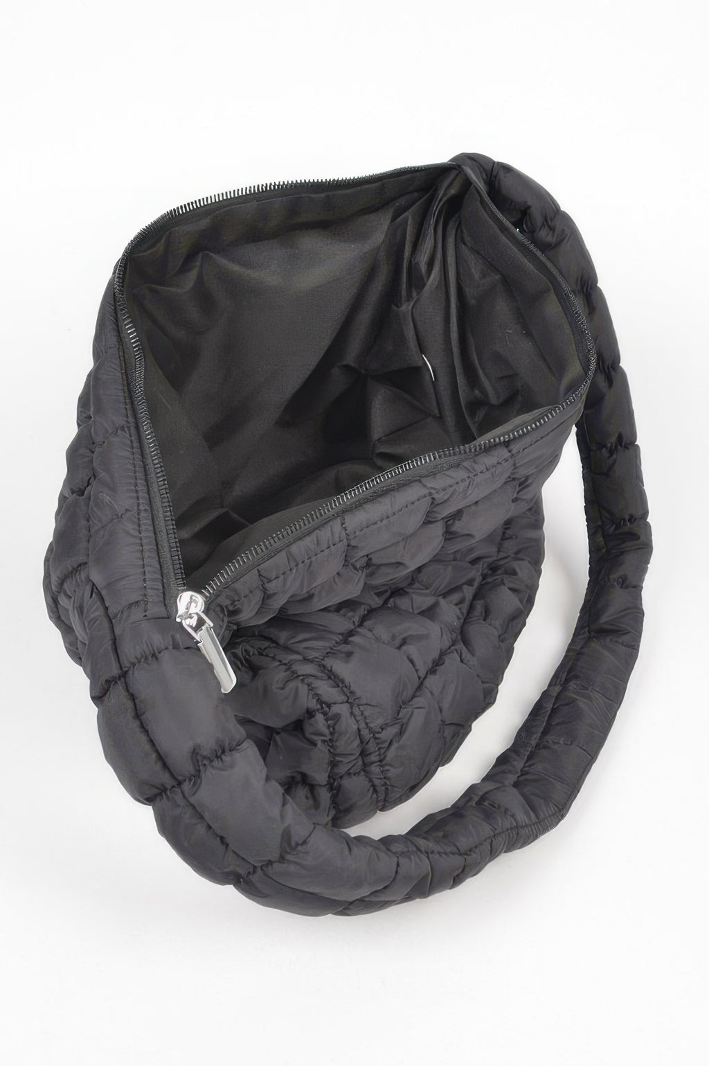 Quilted Nylon Oversize Crossbody Bag - Tigbul's Variety Fashion Shop