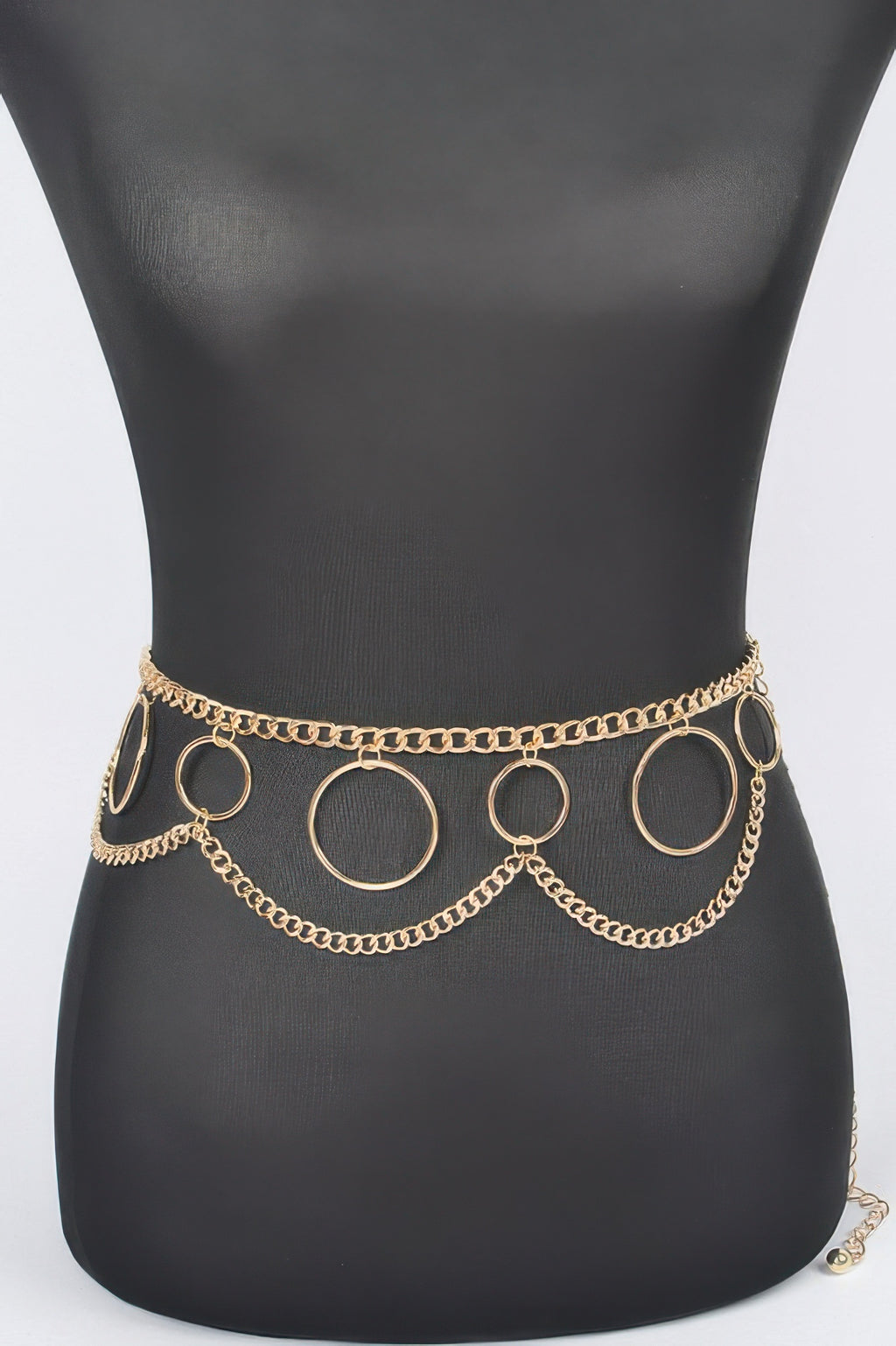 Multi O Ring Layered Chain Belt - Tigbul's Variety Fashion Shop