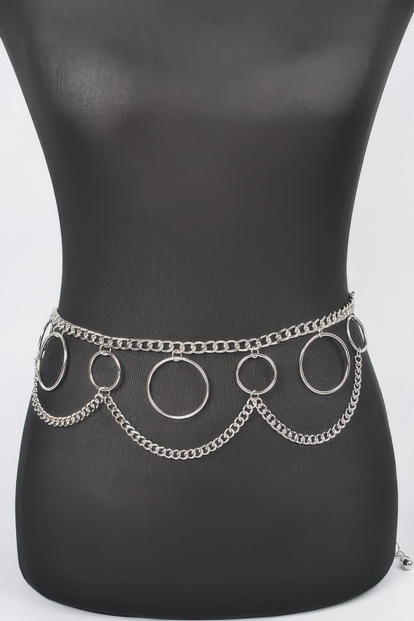 Multi O Ring Layered Chain Belt - Tigbul's Variety Fashion Shop