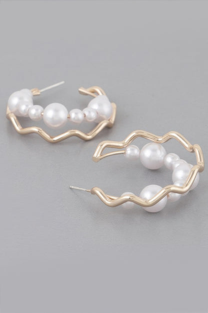 Zig 2as Faux Pearl Earrings - Tigbul's Variety Fashion Shop