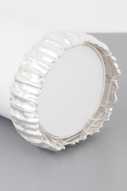 Multi Hammered Metal Bracelet - Tigbul's Variety Fashion Shop