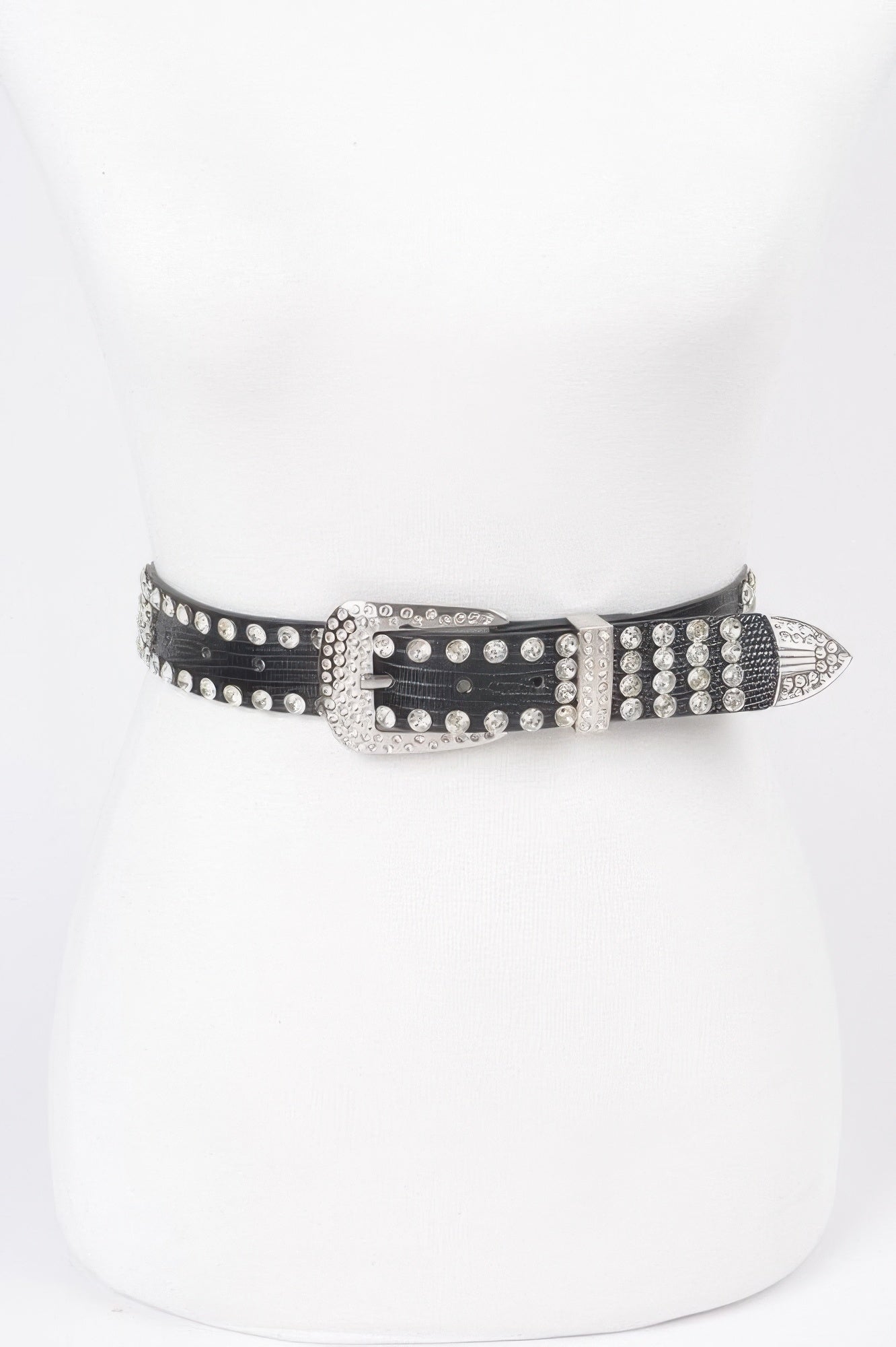 Rhinestone Multi Metal Belt - Tigbul's Variety Fashion Shop