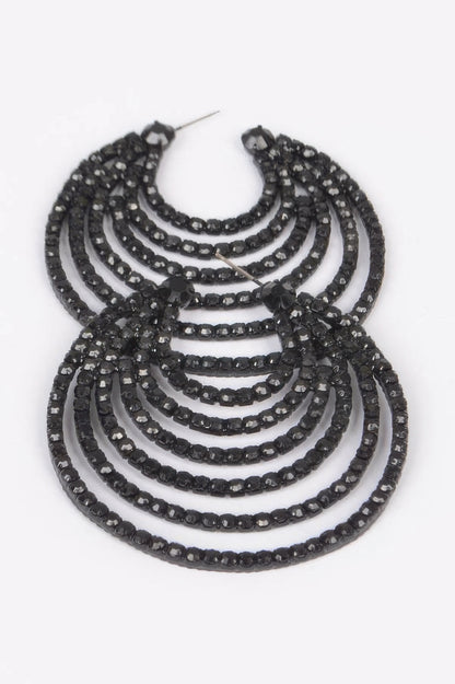 Rhinestone Earring - Tigbul's Variety Fashion Shop