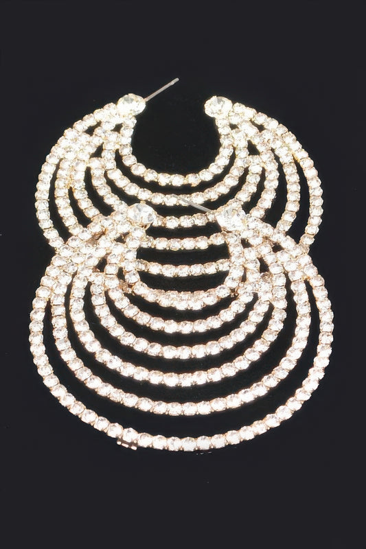 Rhinestone Earring - Tigbul's Variety Fashion Shop