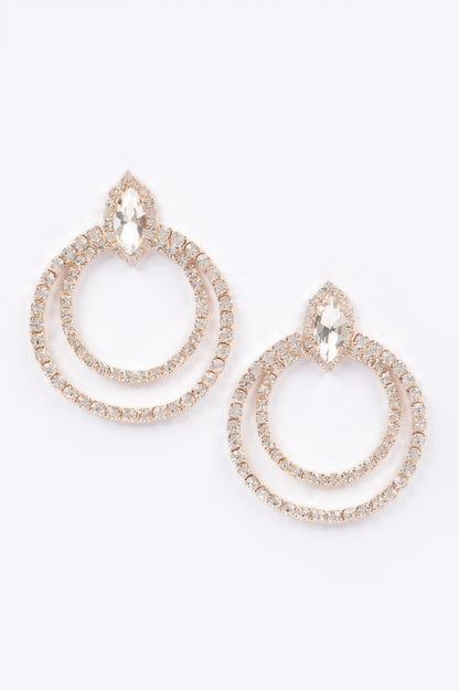 Rhinestone Earring - Tigbul's Variety Fashion Shop
