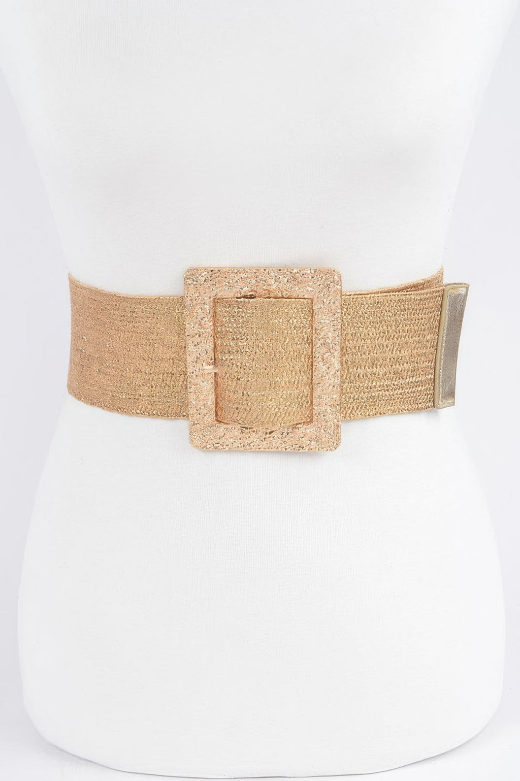 Wide Metal Buckle Clear Belt - Tigbul's Variety Fashion Shop