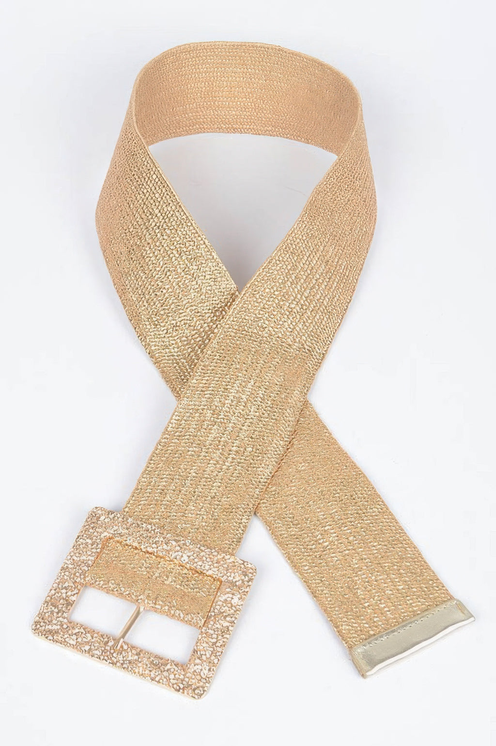 Wide Metal Buckle Clear Belt - Tigbul's Variety Fashion Shop