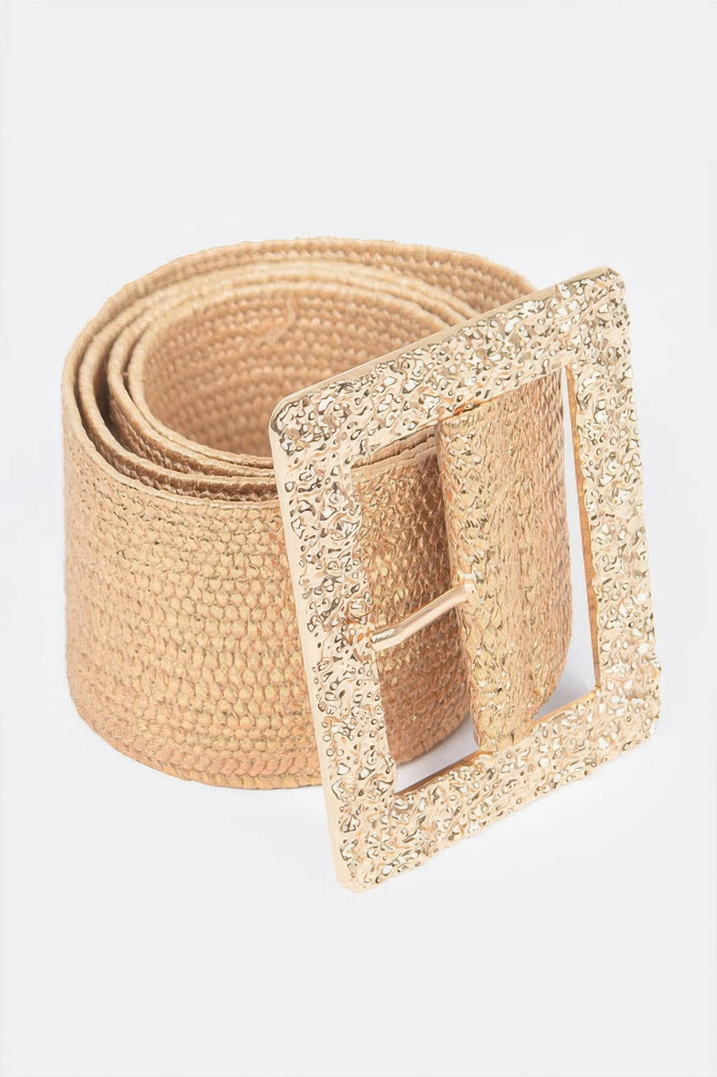 Wide Metal Buckle Clear Belt - Tigbul's Variety Fashion Shop