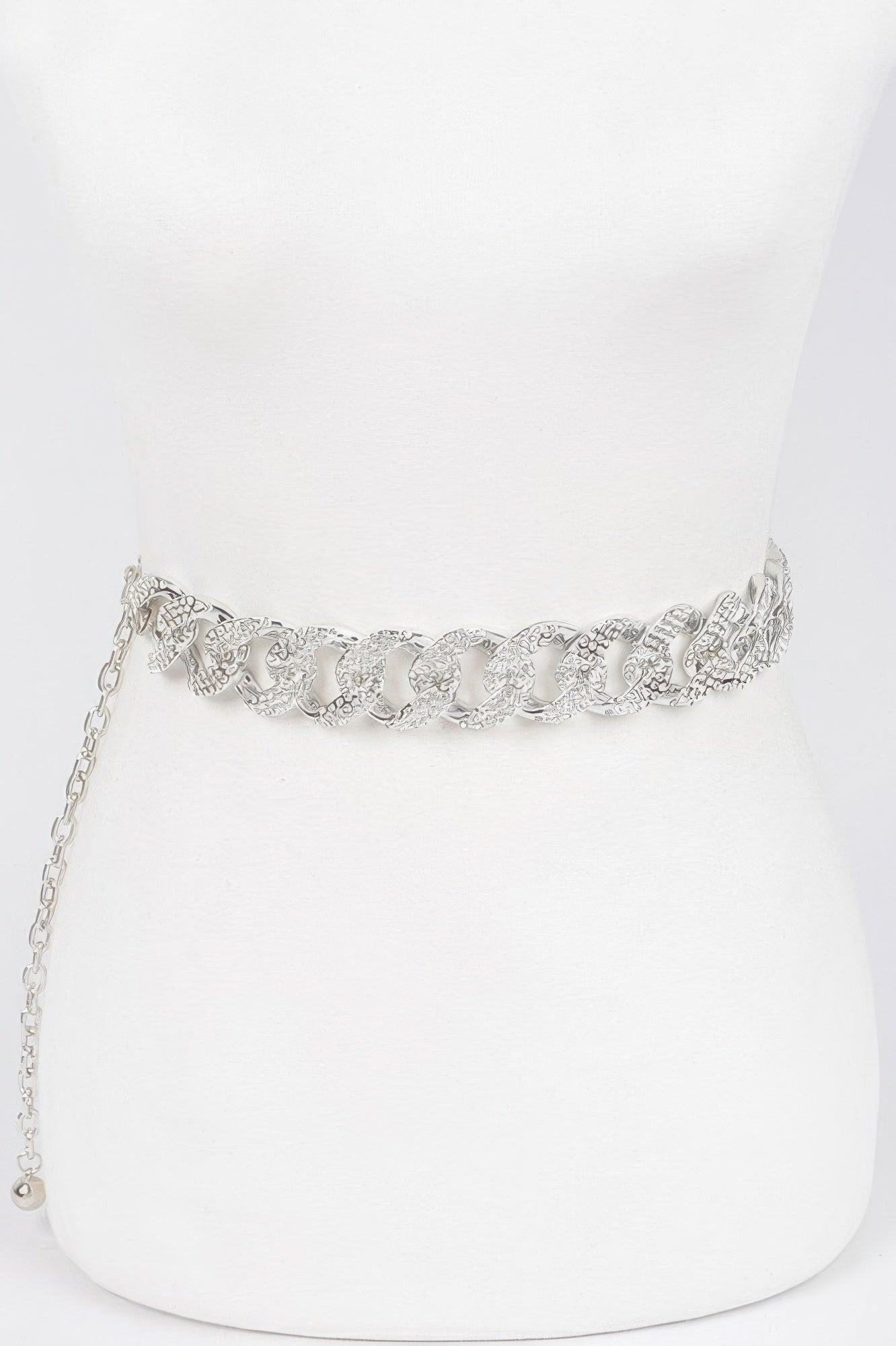 Rhinestone Oversized Chain Belt - Tigbul's Variety Fashion Shop