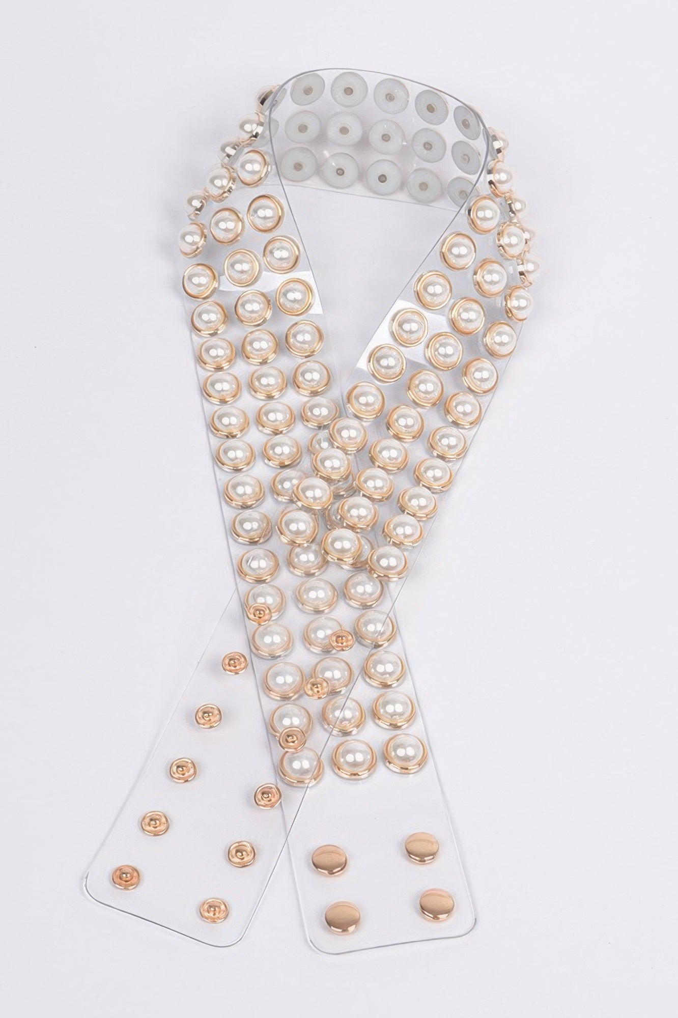 Pearl See Through Belt - Tigbul's Variety Fashion Shop