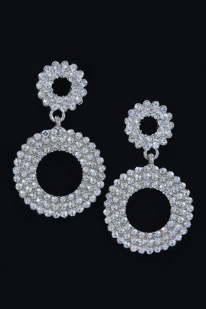 Rhinestone Dangle Earring - Tigbul's Variety Fashion Shop