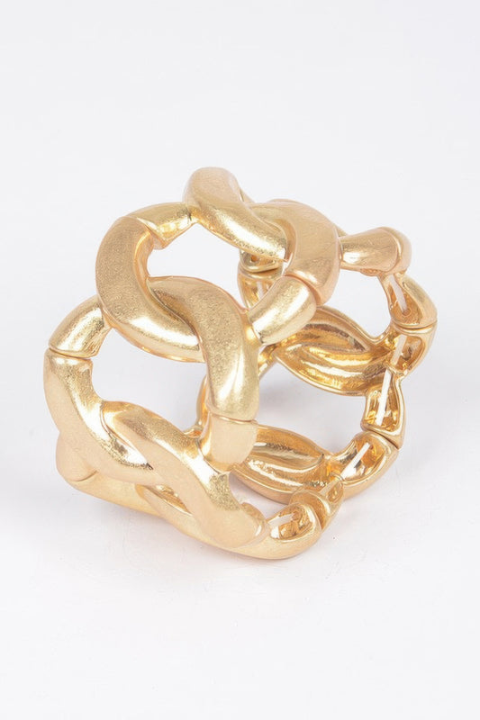 Cast Metal Spring Hinge Cuff - Tigbul's Variety Fashion Shop