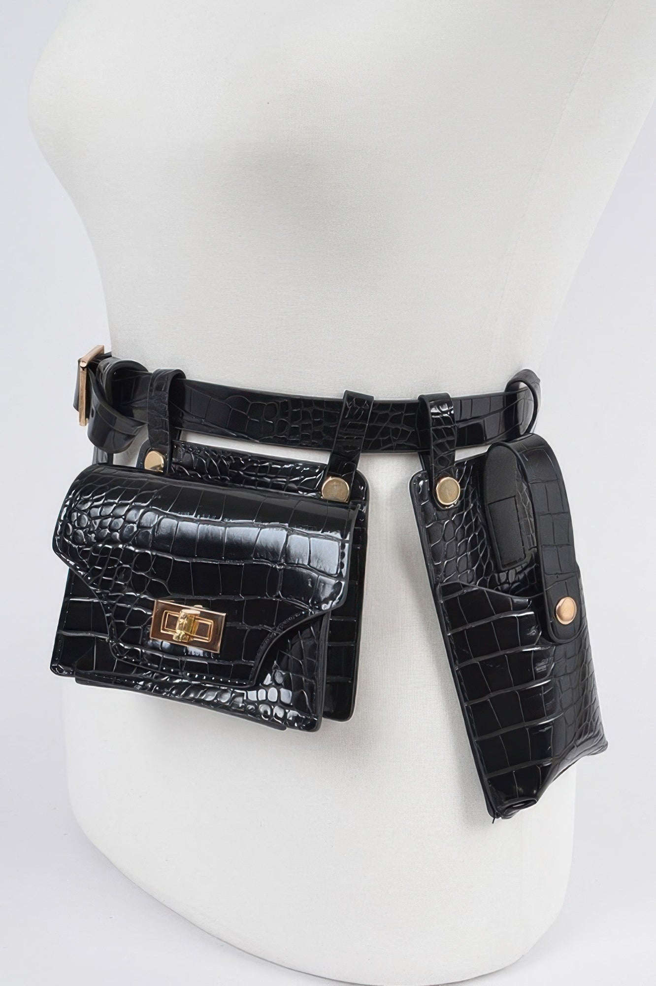 Double Mini Belt Bag - Tigbul's Variety Fashion Shop