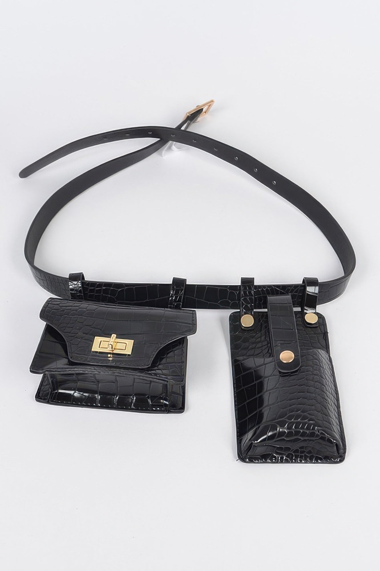 Double Mini Belt Bag - Tigbul's Variety Fashion Shop