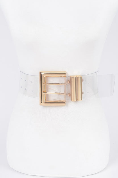 Metal Buckle Transparent Belt - Tigbul's Variety Fashion Shop