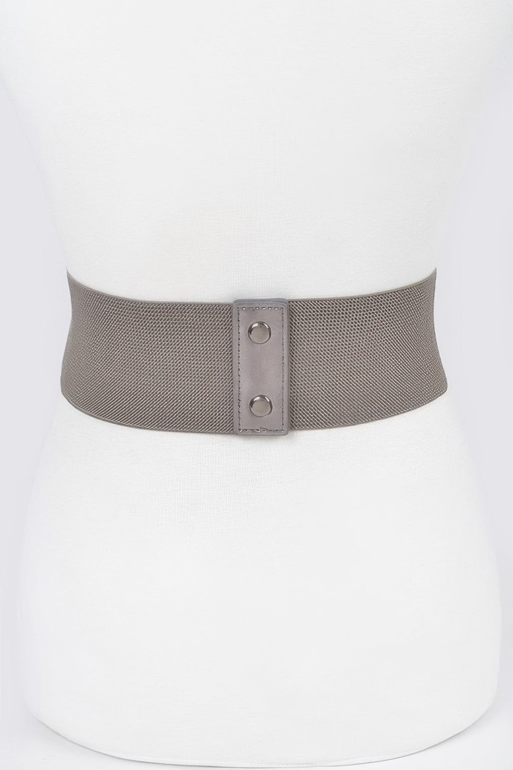 Faux Leather Eyelet Corset Elastic Belt - Tigbul's Variety Fashion Shop