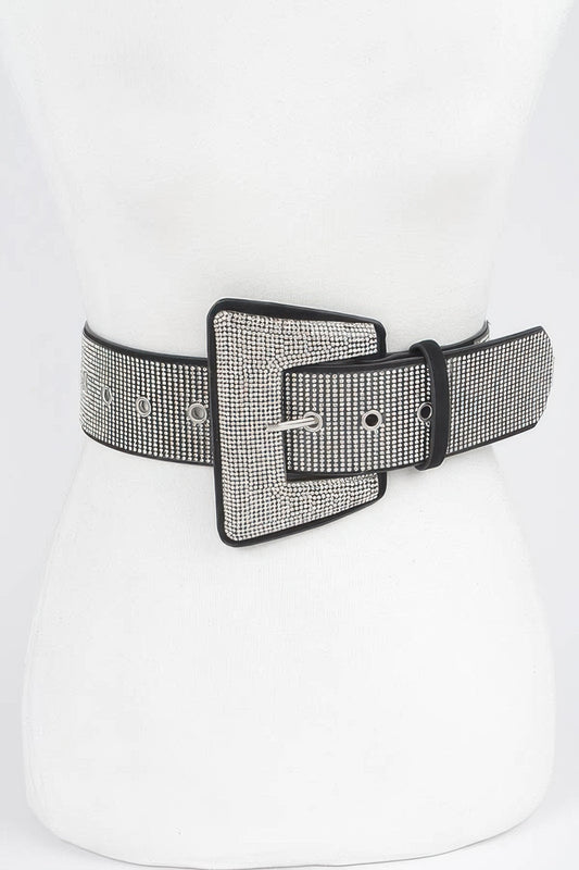 Rhinestone Hot Fix Belt - Tigbul's Variety Fashion Shop