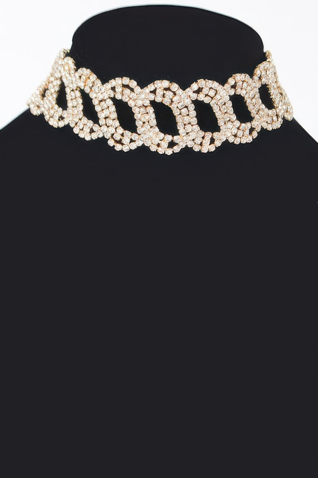Rhinestone Chain Choker - Tigbul's Variety Fashion Shop