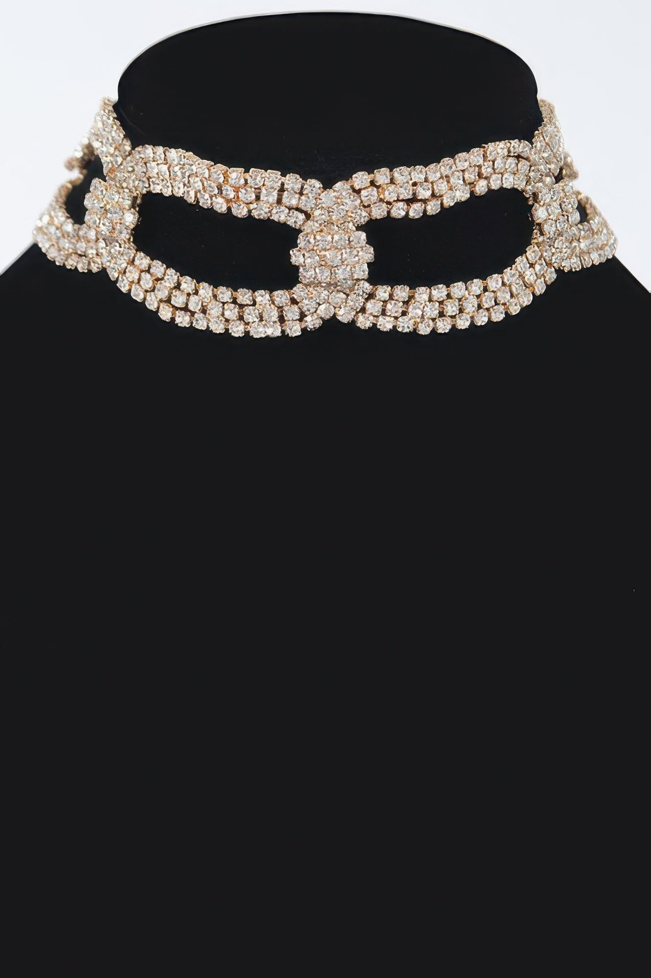 Rhinestone Chain Choker - Tigbul's Variety Fashion Shop